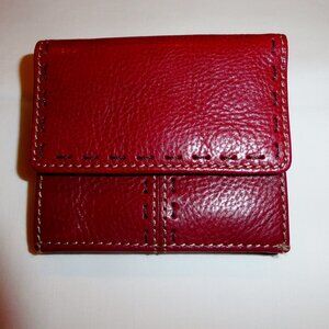 Fossil Red Leather Wallet - New with tags